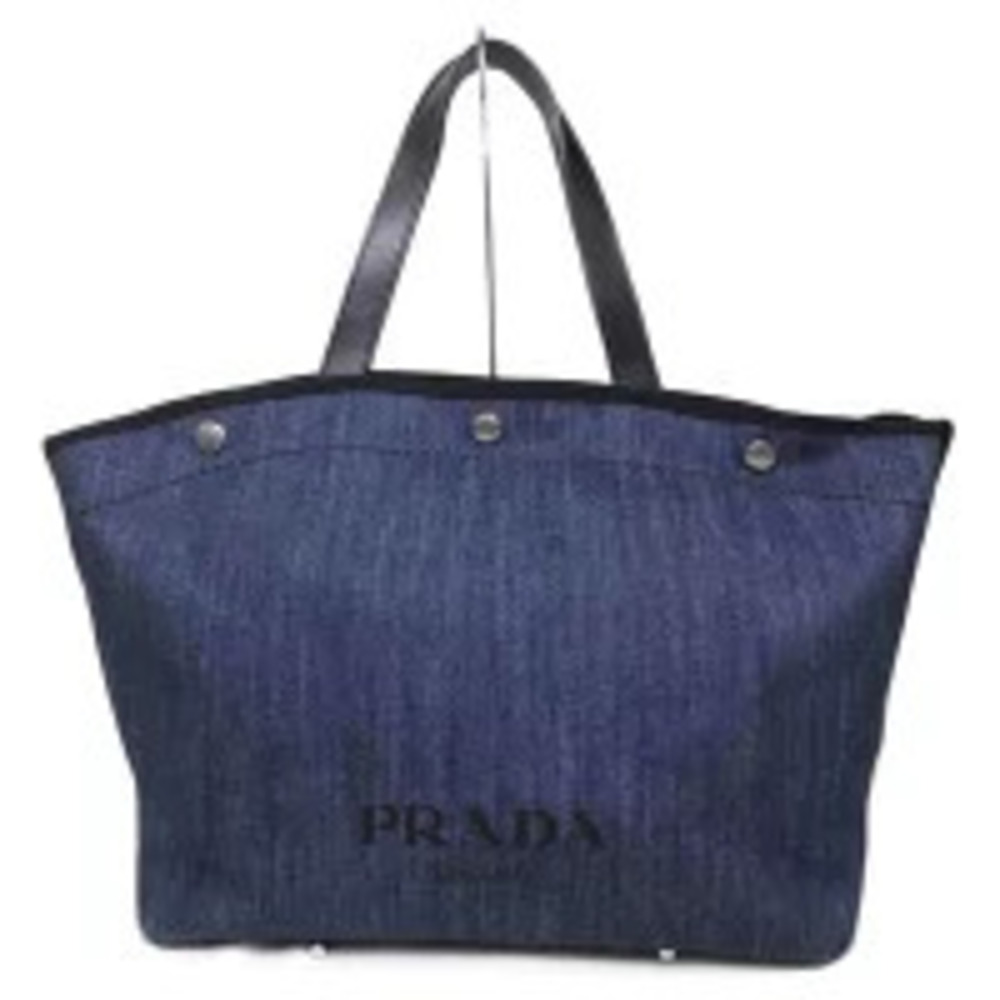 PRADA denim tote bag pouch